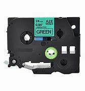 Brother Tape TZE-751 24mm BLACK ON GREEN 1