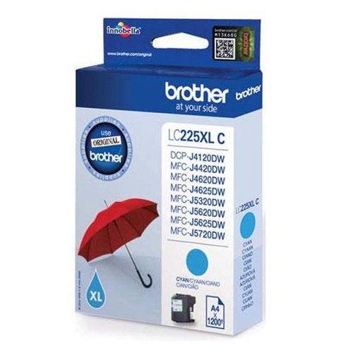 Brother Ink cartridge LC225XLC Cyan 1.5K 1