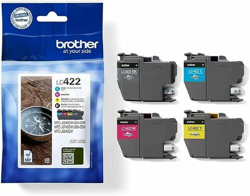 Brother Ink cartridge LC422VAL CMYK 4 X 500str 1
