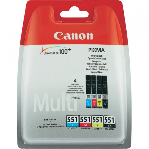 Canon Ink cartridge CLI-551 CMYK Multipack 1