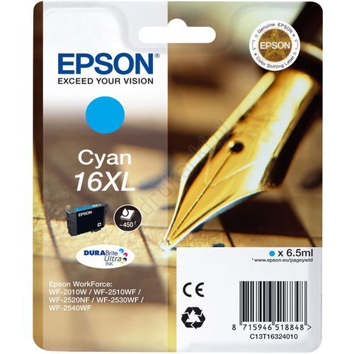 Epson Ink cartridge 16XL WF2010 T1632 Cyan 6.5ml 1