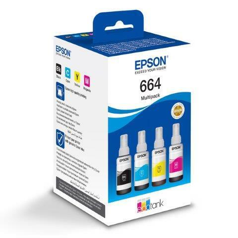 Epson Ink cartridge L100/200 T6646 MultiPack Black. Cyan. Magenta. Yellow 1