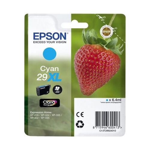 Epson Ink cartridge T29XL Stylus XP235 Cyan 6.4ml 1