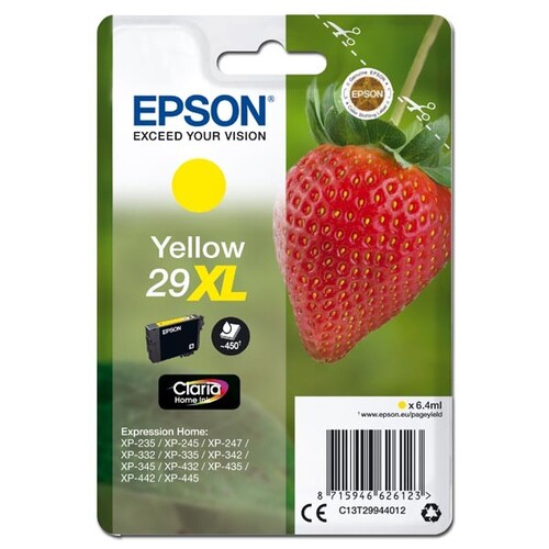 Epson Ink cartridge T29XL Stylus XP235 Yellow 6.4ml 1