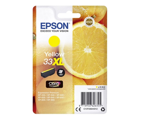Epson Ink cartridge T33XL Stylus T3364 Yellow 8.9ml 1