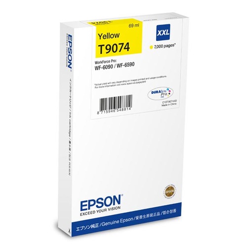 Epson Ink cartridge T9074 Yellow XXL 69ml 1