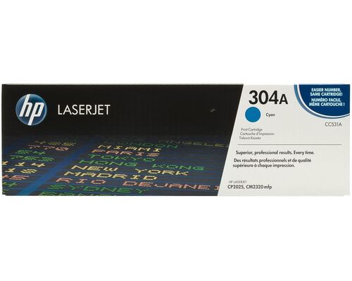 HP Toner nr 304A CC531A Cyan 2.8K 1