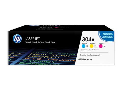 HP Toner nr 304A CF372AM 3pack CMY CC531.532.533 1