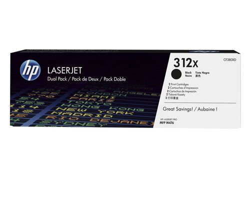 HP Toner nr 312XD CF380XD Black  2pack 4.4K 1
