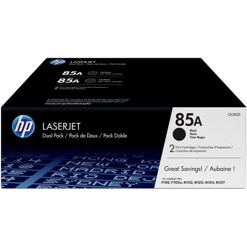 HP Toner nr 85A CE285AD Black 2pack 2x1.6K 1