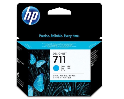 HP Tusz nr 711 CZ134A Cyan 3x29ml 3 pack 1
