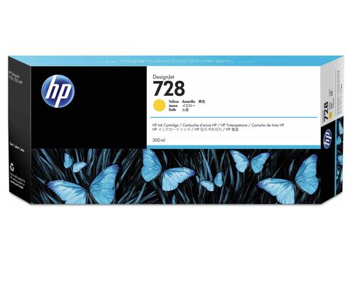 HP Ink cartridge nr 728 F9K15A Yellow 300ml 1