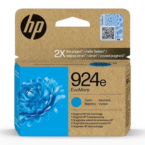 HP Ink cartridge nr 924E 4K0U7NE Cyan 800str 1