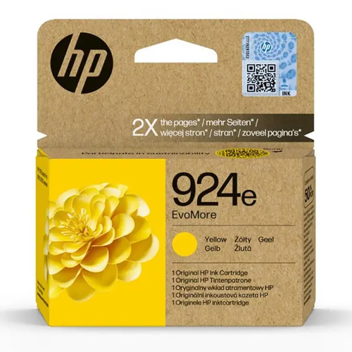 HP Ink cartridge nr 924E 4K0U9NE Yellow 800str 1
