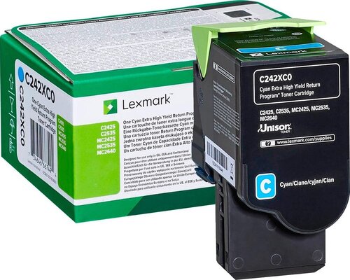 Lexmark Toner C242XC0 Cyan 3.5K 1