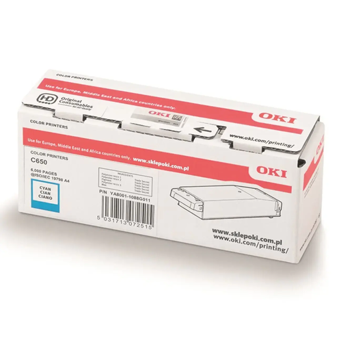 OKI Toner C650 Cyan 1