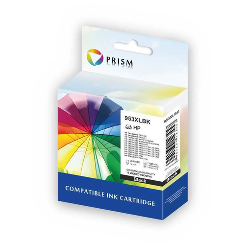PRISM HP Ink cartridge nr 953XL L0S70AE Black 50ml 2k Remanufactured chip anti-upgrade 1