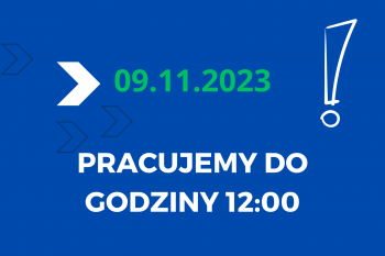 pracujemy do 12:00